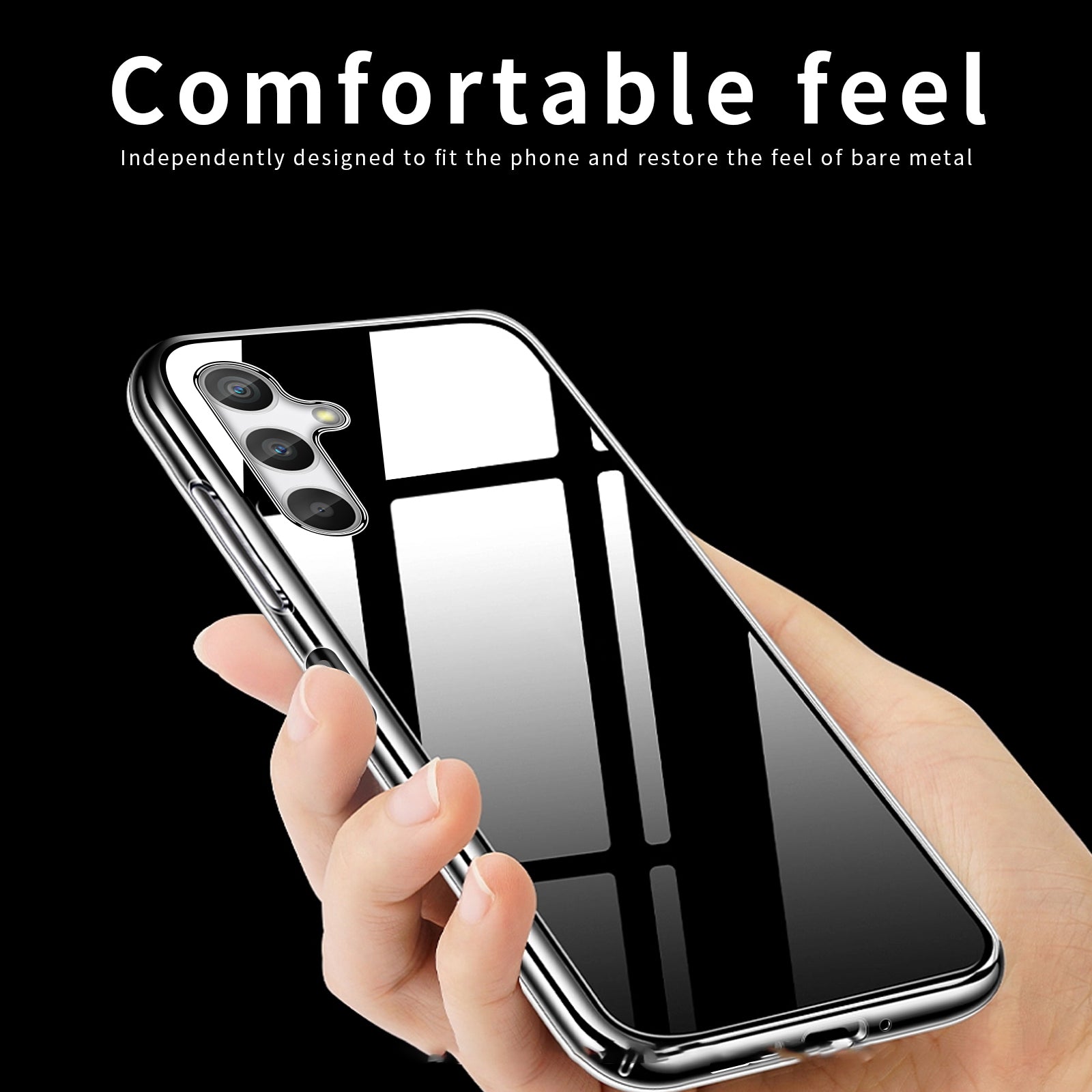 MOFI Soft TPU Phone Case for Samsung Galaxy A34 5G Anti-scratch Transparent Phone Cover MOFI Soft TPU Phone Case for Samsung Galaxy A34 5G Anti-scratch Transparent Phone Cover